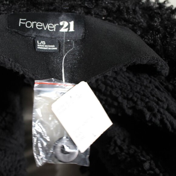 NWT 2014 Penny Lane Style Black Shag Moto Coat | Glam Rocker Goth Chic Jacket | - Picture 14 of 14